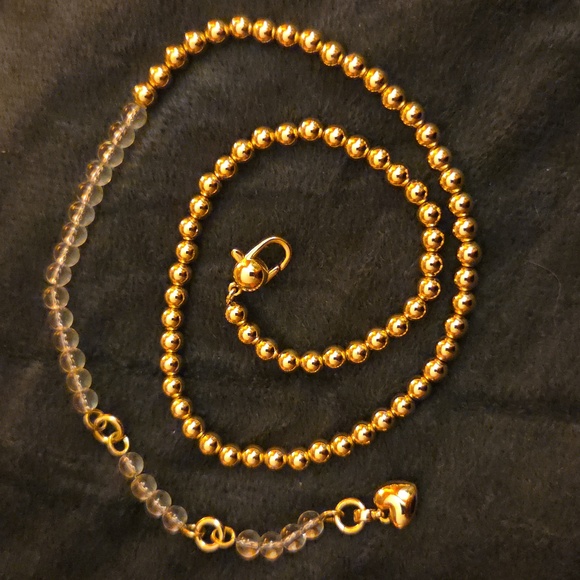 Jenny Bird Gold and Glass Beaded Choker - Picture 7 of 7